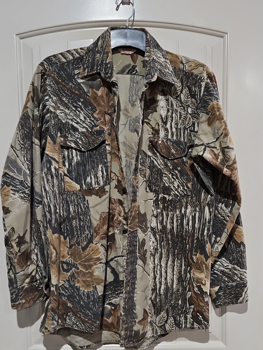 Men's Camouflage Red Head Hunting Jacket - Brown/Green